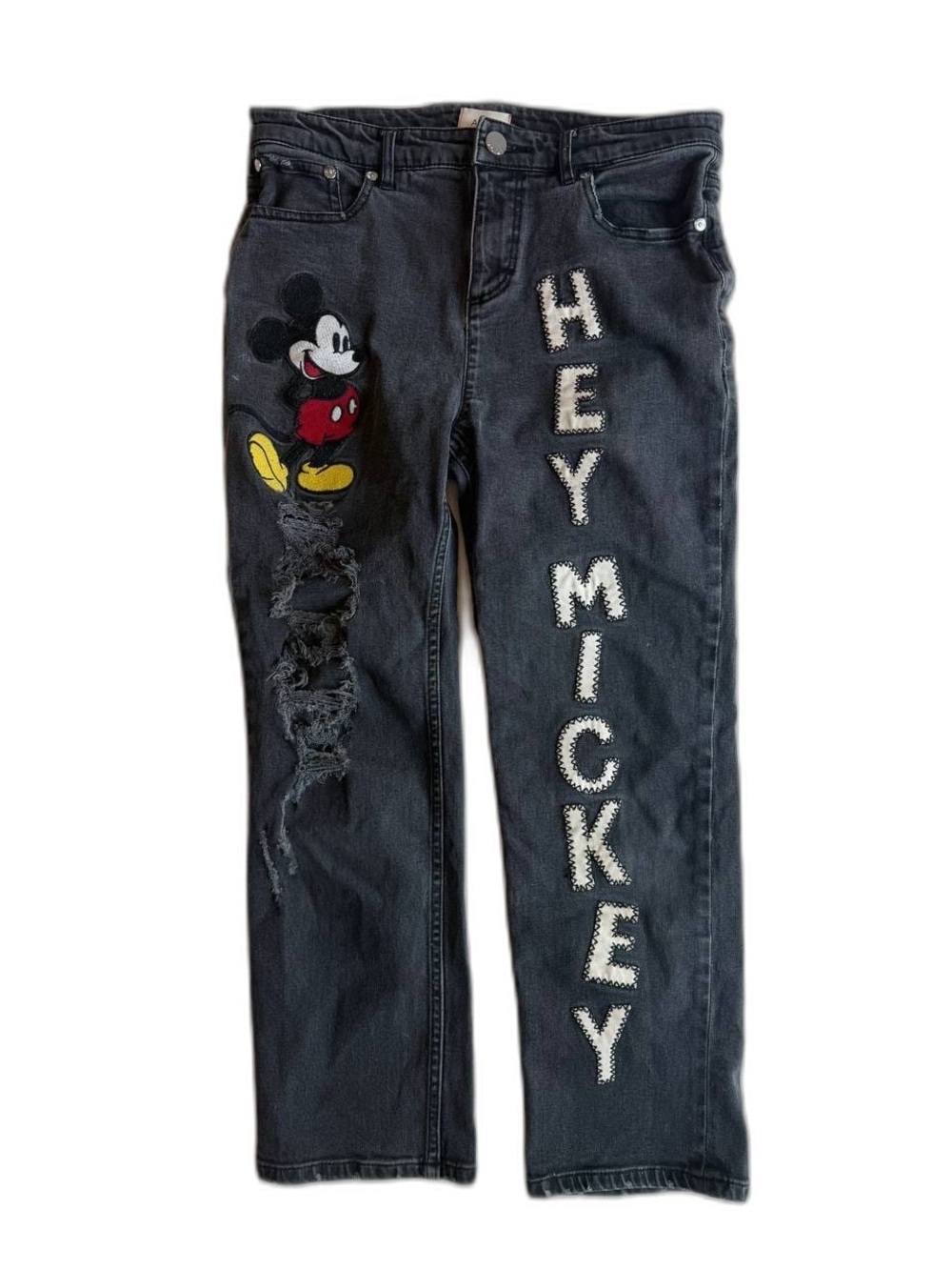 Alice+Olivia Disney Collab Mickey Jeans Size 26